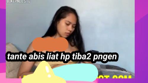 Tante lagi nonton pok€b tiba2 pgen